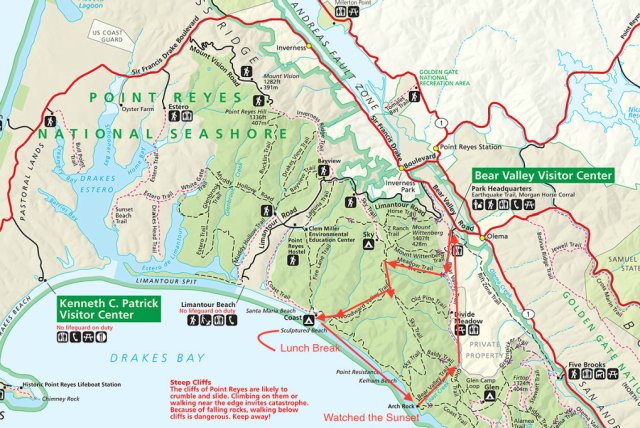 Point Reyes Edited Map