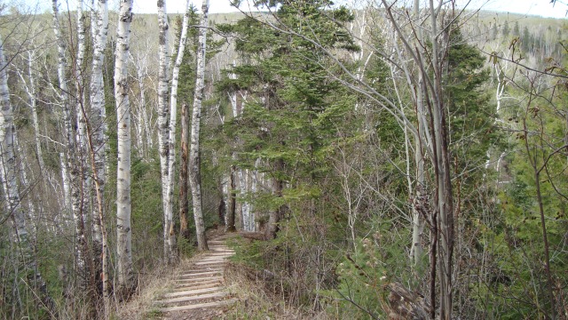 The stairs from the south side of the Devil's Track