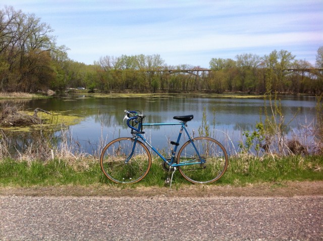 Bike selfie by the Snelling ponds